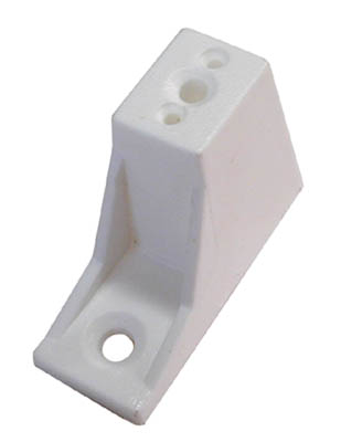 Bx3627 Spacer Single Tab, White - 1 In.