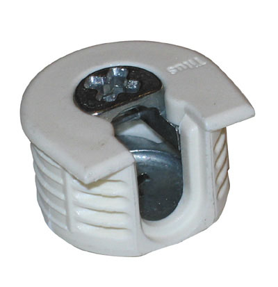 T6385 Wa Camfix Side Entry Series 6 Expando Connectors, White - 19 Mm