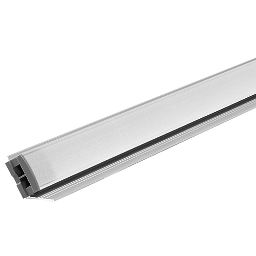 Tcxang72.sc Angled Infinex Flexible Tape Led Light Extrusions, Satin Clear - 72 In.