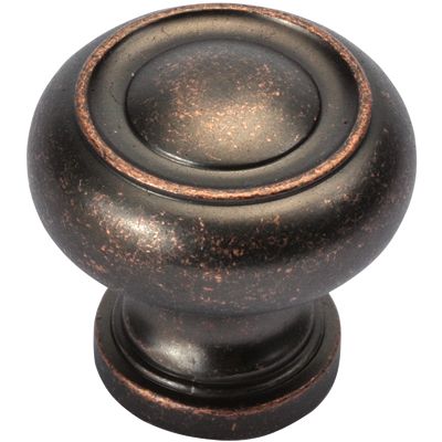 Belwith Bwp3151 Dac 1.25 In. Dia. Knob - Dark Antique Copper