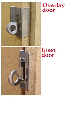 Rpc-terry Hinge C2813 26b Solid Wood Door Latch, Inset Chrome