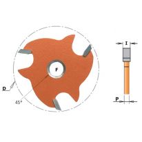 823.332.11 0.12 In. Slot Cutter Blade Without Arbor - Orange