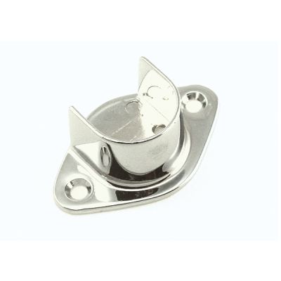 E850 Ss Open Flange For 1.06 In. Round Tube - Stainless Steel