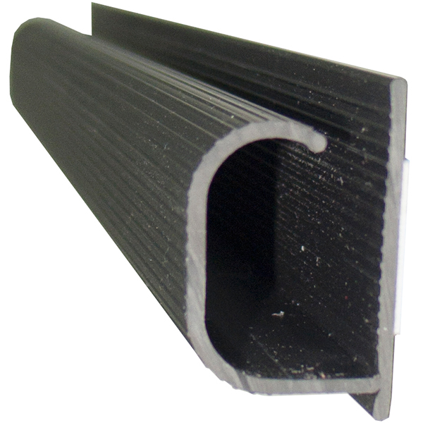 4 Ft. Mini Wire Channel With Tape - Black