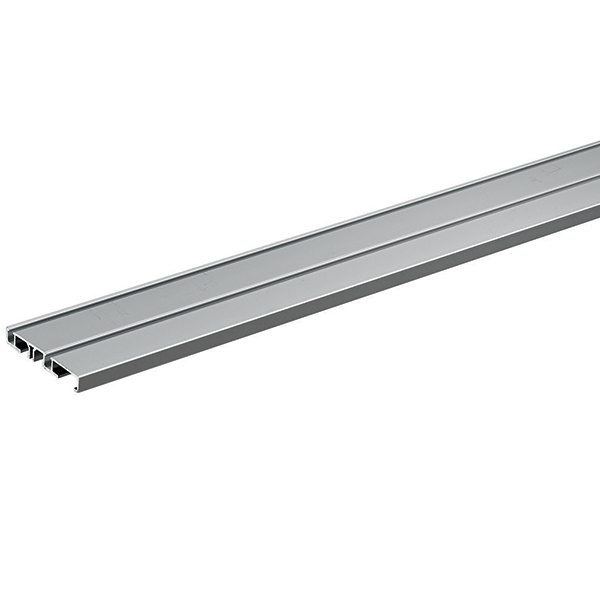 Ht9227186 2 Track Stick On Runner Profile Scew - Aluminum, Silver Anodized