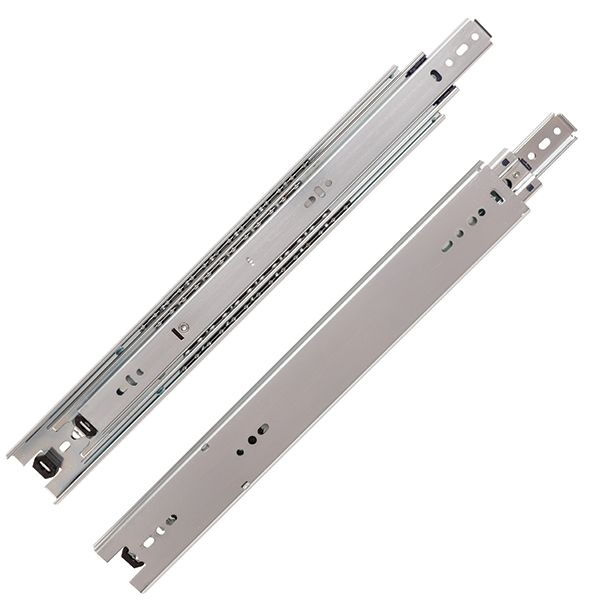 200 Lbs, 14 In. Full Extension Drawer Slide, Zinc