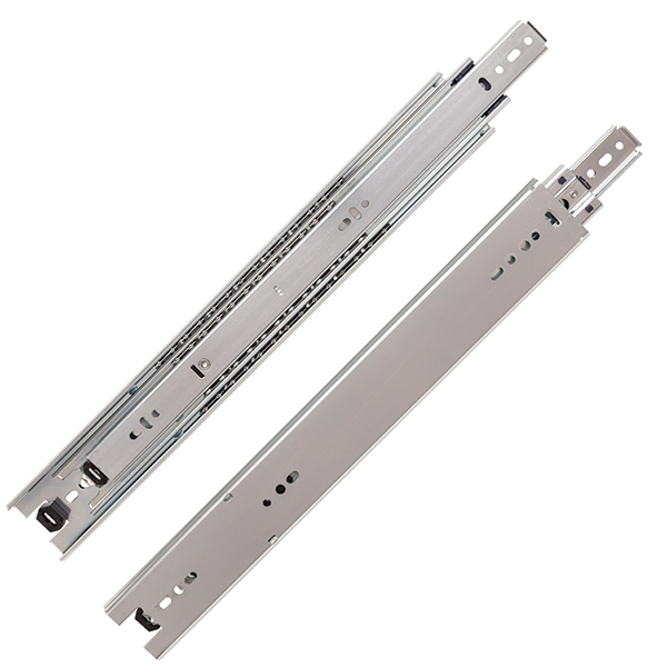 200 Lbs, 18 In. Full Extension Drawer Slide, Zinc