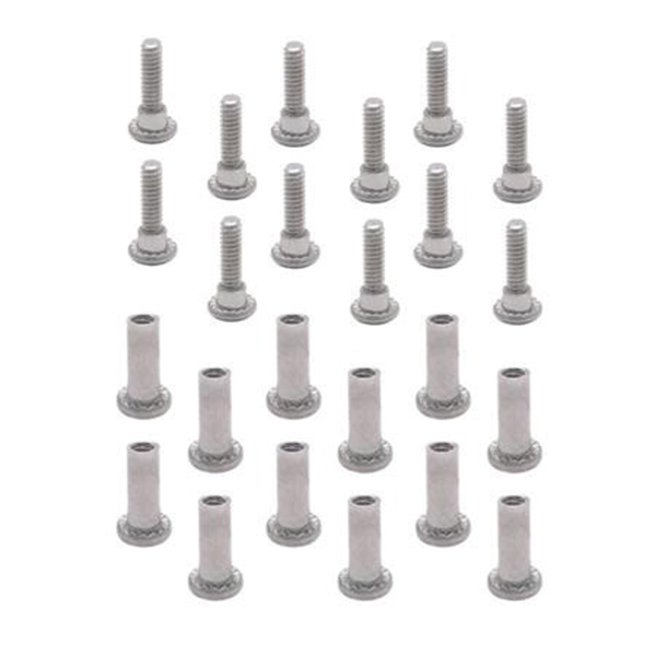 Jn60759 1.25 In. 6 Lobe Screw Pack For Material 10-24 Thread, Stainless Steel