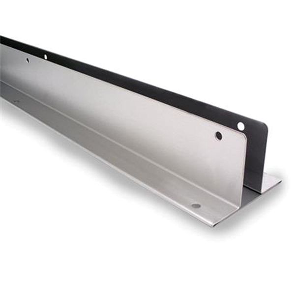 Jn2349 1 & 57 In. Two Ear Extrusion Panel, Stainless Steel