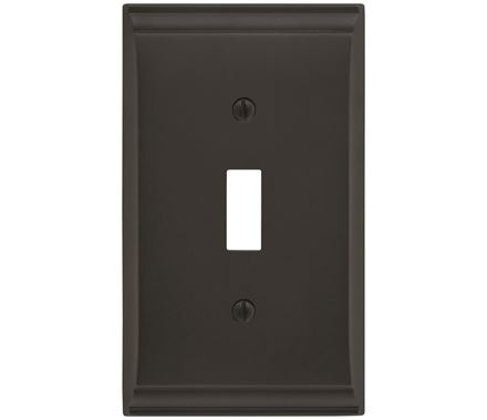 2.87 X 4.93 In. Candler 1 Toggle Wall Plate, Black Bronze