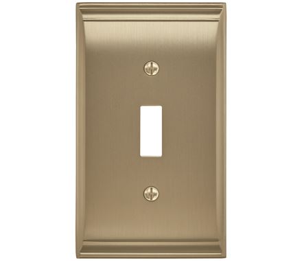 2.87 X 4.93 In. Candler 1 Toggle Wall Plate, Golden Champagne