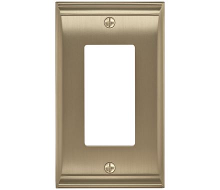 2.87 X 4.93 In. Candler 1 Rocker Wall Plate, Golden Champagne