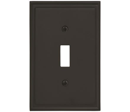 3.18 X 4.93 In. Mulholland 1 Toggle Wall Plate, Black Bronze