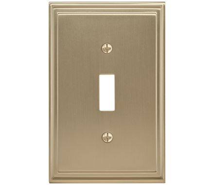 3.18 X 4.93 In. Mulholland 1 Toggle Wall Plate, Golden Champagne