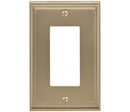 3.18 X 4.93 In. Mulholland 1 Rocker Wall Plate, Golden Champagne