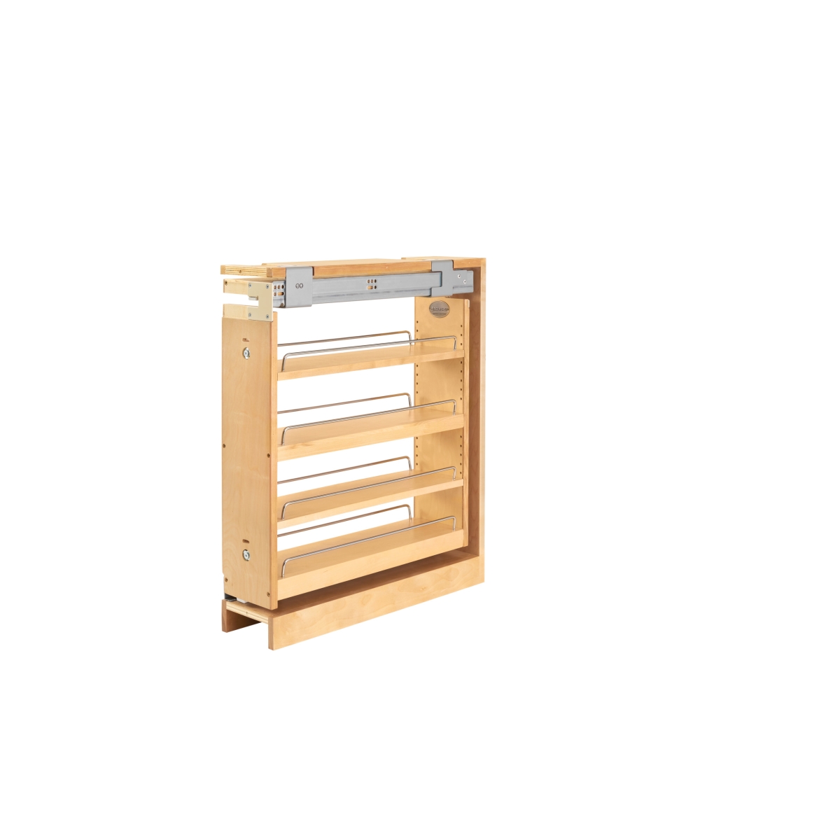 Rev A Shelf Rs438.bcsc.6c Base Cabinet Pullout Organizer With Top Slide Sink & Base Accessories, Natural Maple - 27.31 X 6 X 23 In.