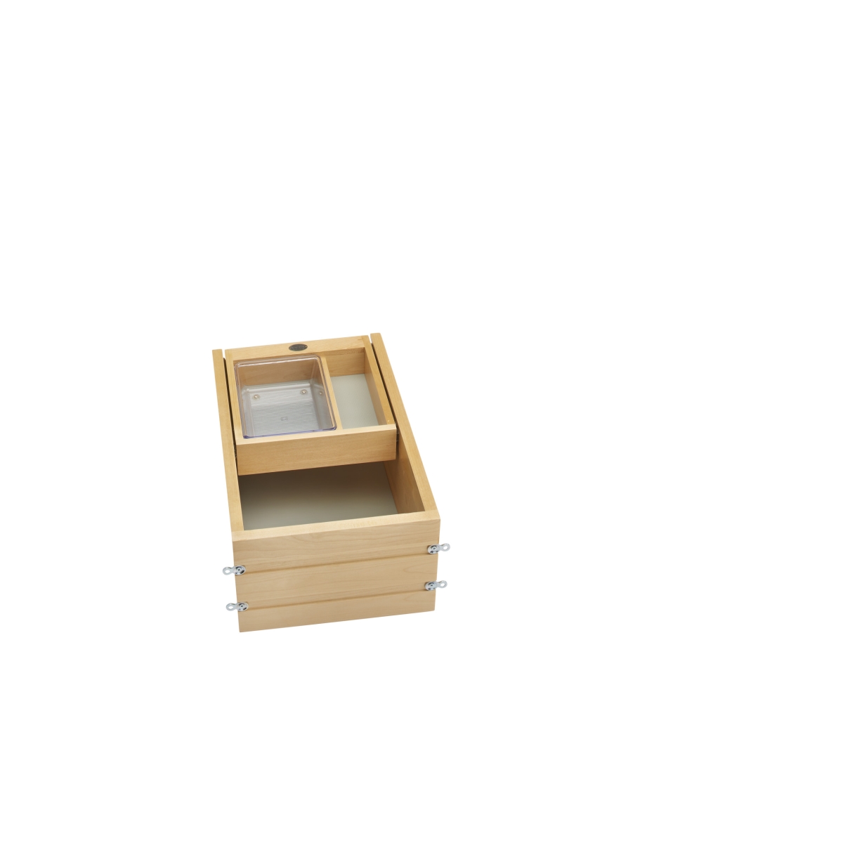 Rev A Shelf Rs4vdoht.15 Half Tiered Top Shelf With Bins, Maple - 8 X 12 X 18.68 In.
