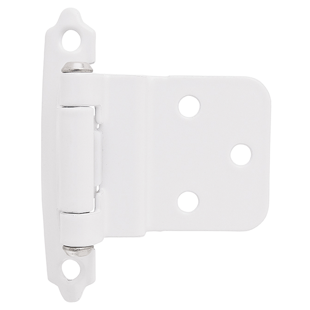 0.37 In. Inset Hinges - White