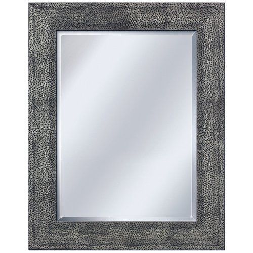 1099 28.5 X 34.5 In. Hammered Pewter Mirror