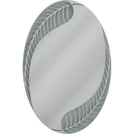23 X 35 In. Palm Leaf Oval Mirror