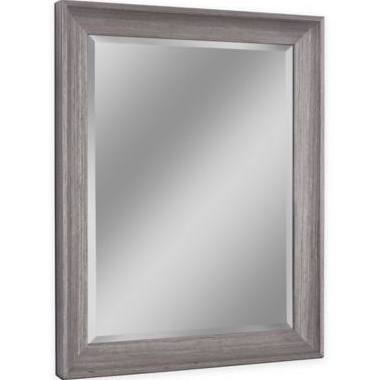8027 34.5 X 44.5 In. Transitional Driftwood Wall Mirror - Light Gray
