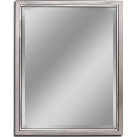 8772 30 X 24 In. Classic Metal Framed Wall Mirror - Brush Nickle & Chrome