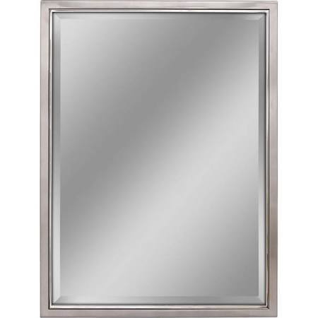8773 40 X 30 In. Classic Metal Framed Wall Mirror - Brush Nickle & Chrome