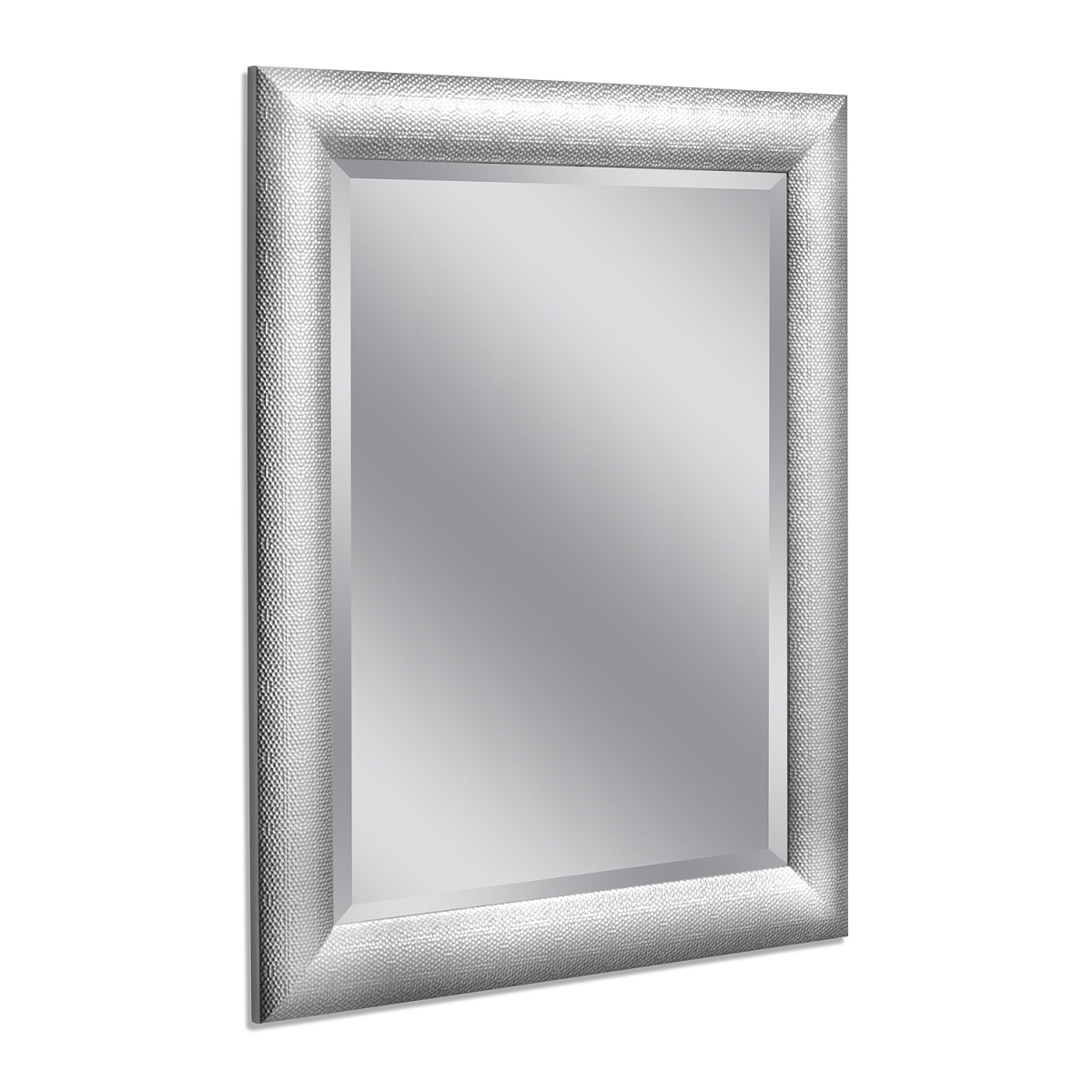 Head West 8115 28 X 34 In. Hammered Wall Mirror Chrome