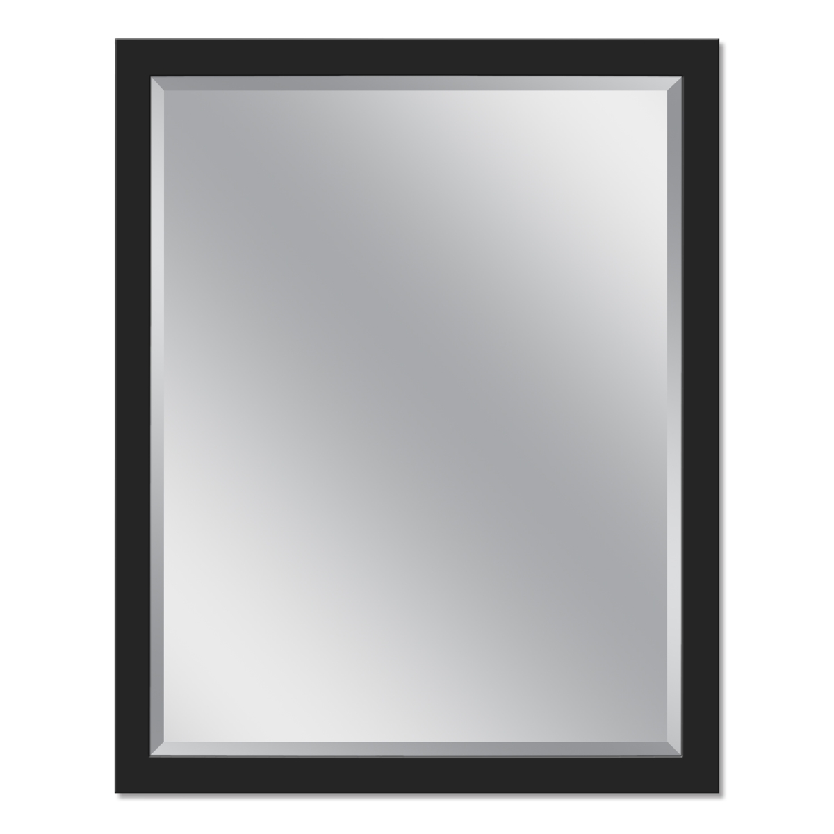 Head West 8252 24 X 30 In. Stainless Steel Single Framed Wall Mirror - Matte Black