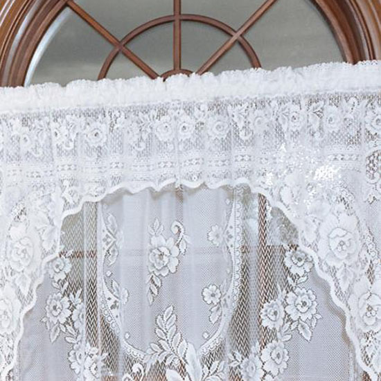 2860e-3612 Victorian Rose Insert Valance, Ecru