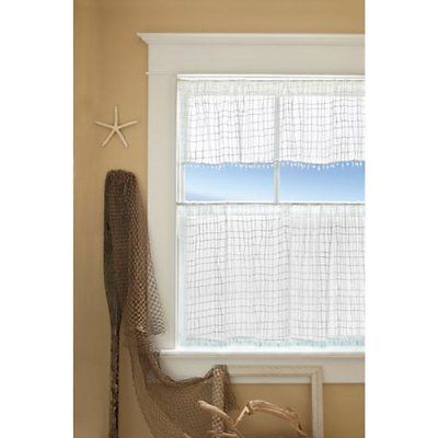 45 X 15 In. Seacoast Valance With Trim