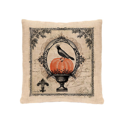 18 X 18 In. Vintage Halloween Pillow Cover