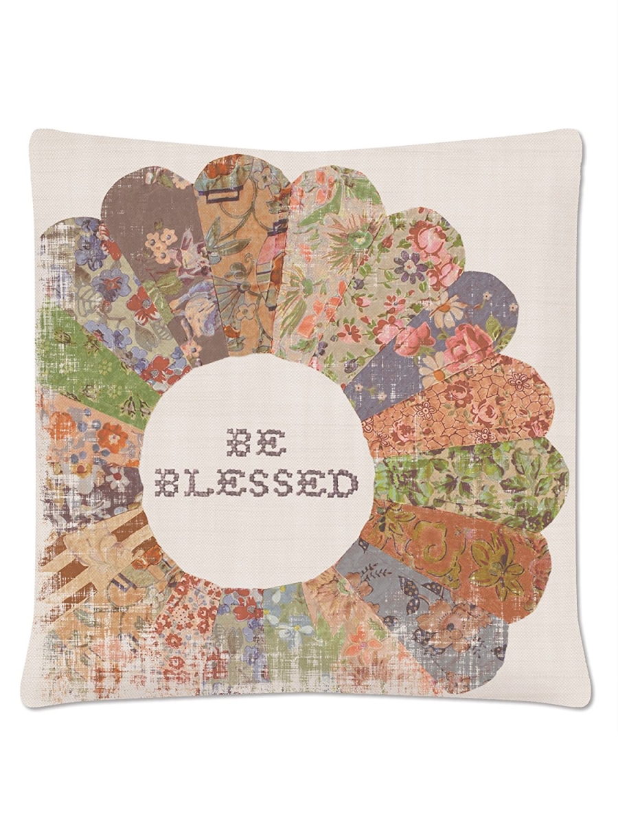 18 X 18 In. Quilted Wisdom Be Blessed Pillow Cover
