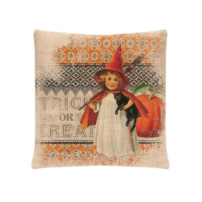 18 X 18 In. Victorian Halloween Pillow Cover