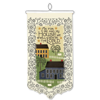 Wh11e-0518 Me & My House Wall Hanging