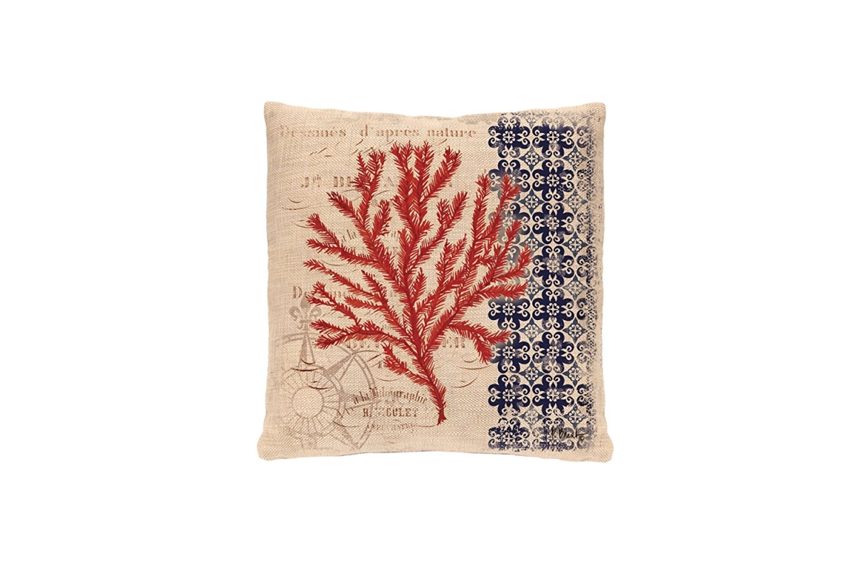18 X 18 In. Coral Coast Pillow Cover, Natural