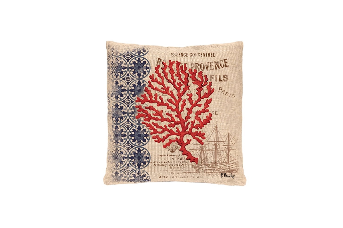 18 X 18 In. Coral Coast Pillow Cover
