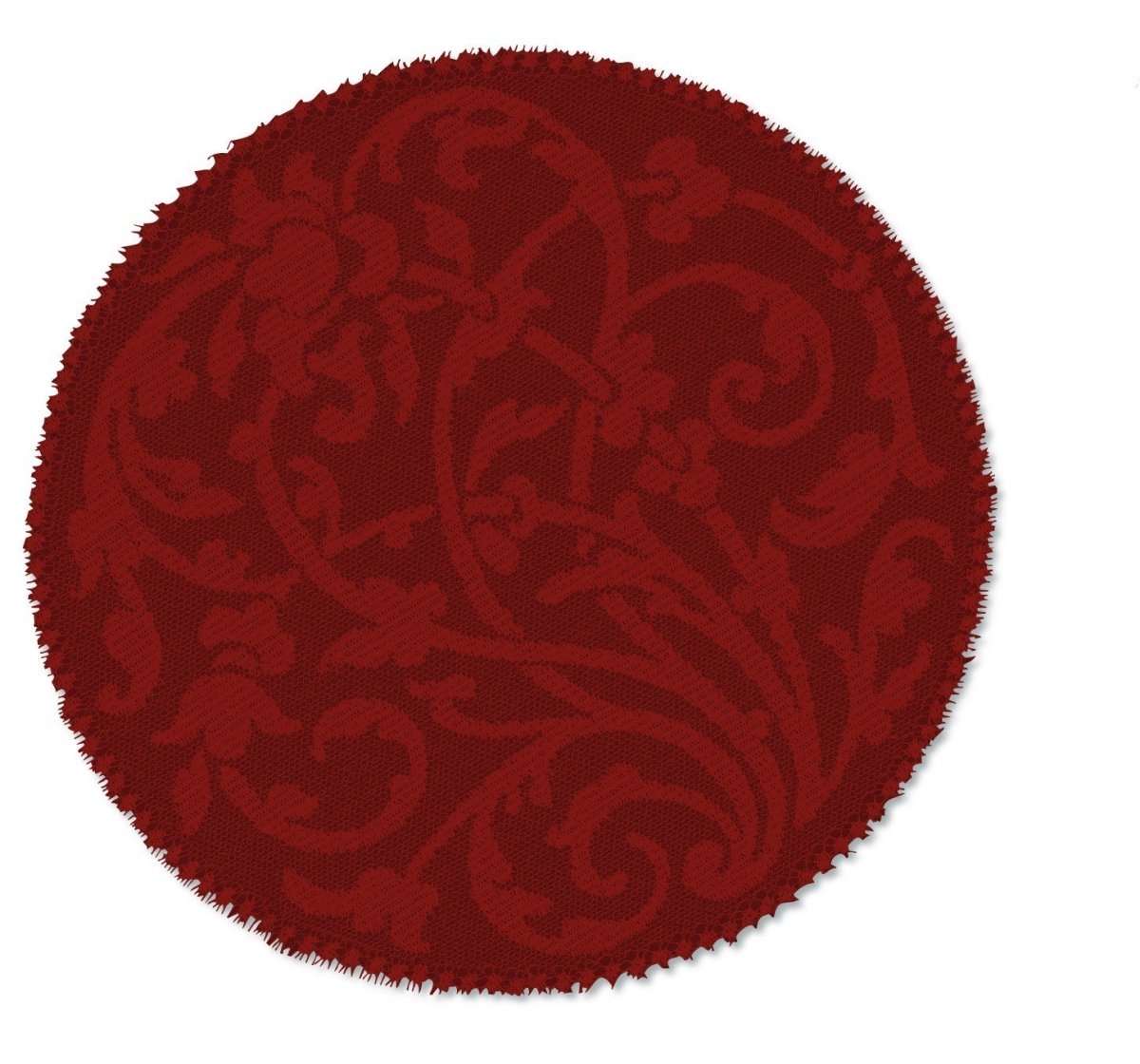 Rn-1200pk Rondeau 12 In. Round Doily, Paprika