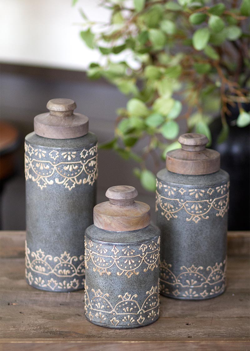 Ah-004 5 X 5 X 7.5 In. Artisan Home Canister Set