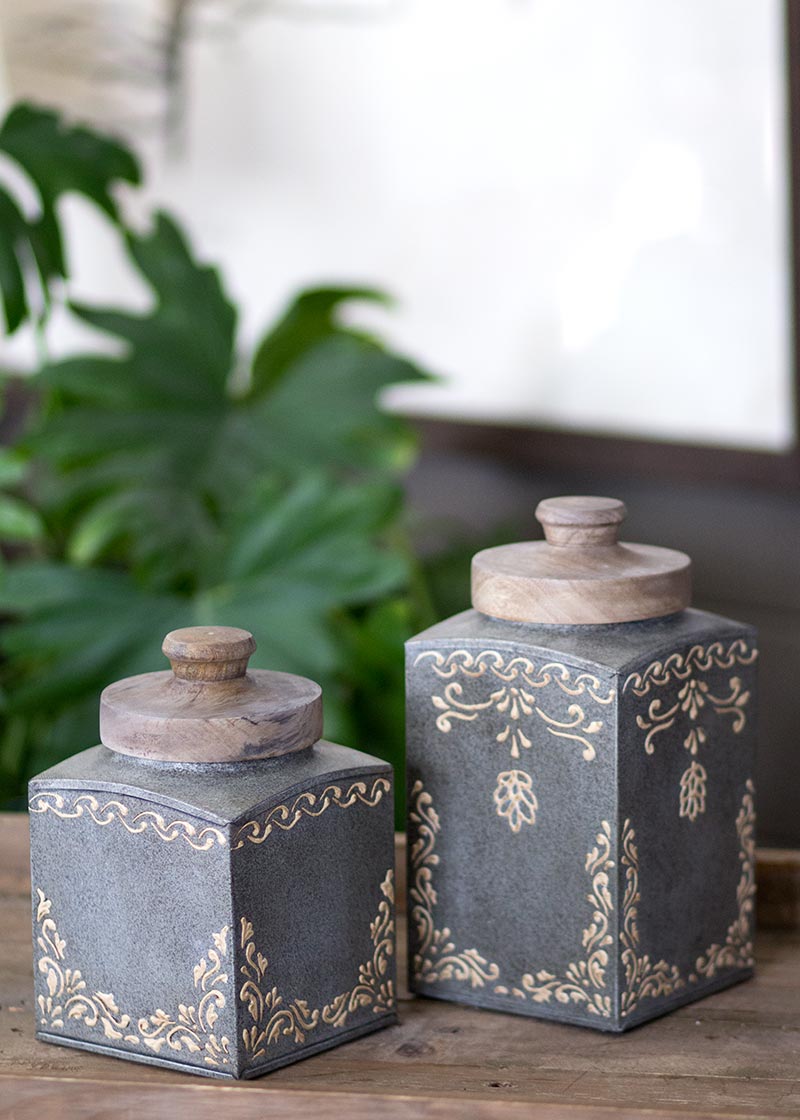Ah-005 5 X 5 X 9.5 In. Artisan Home Canister Set
