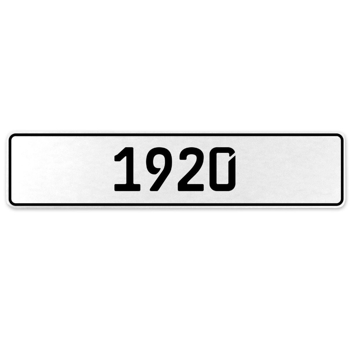 553163 1920 Year - White Aluminum Street Sign Mancave Euro Plate Name Door Sign Wall
