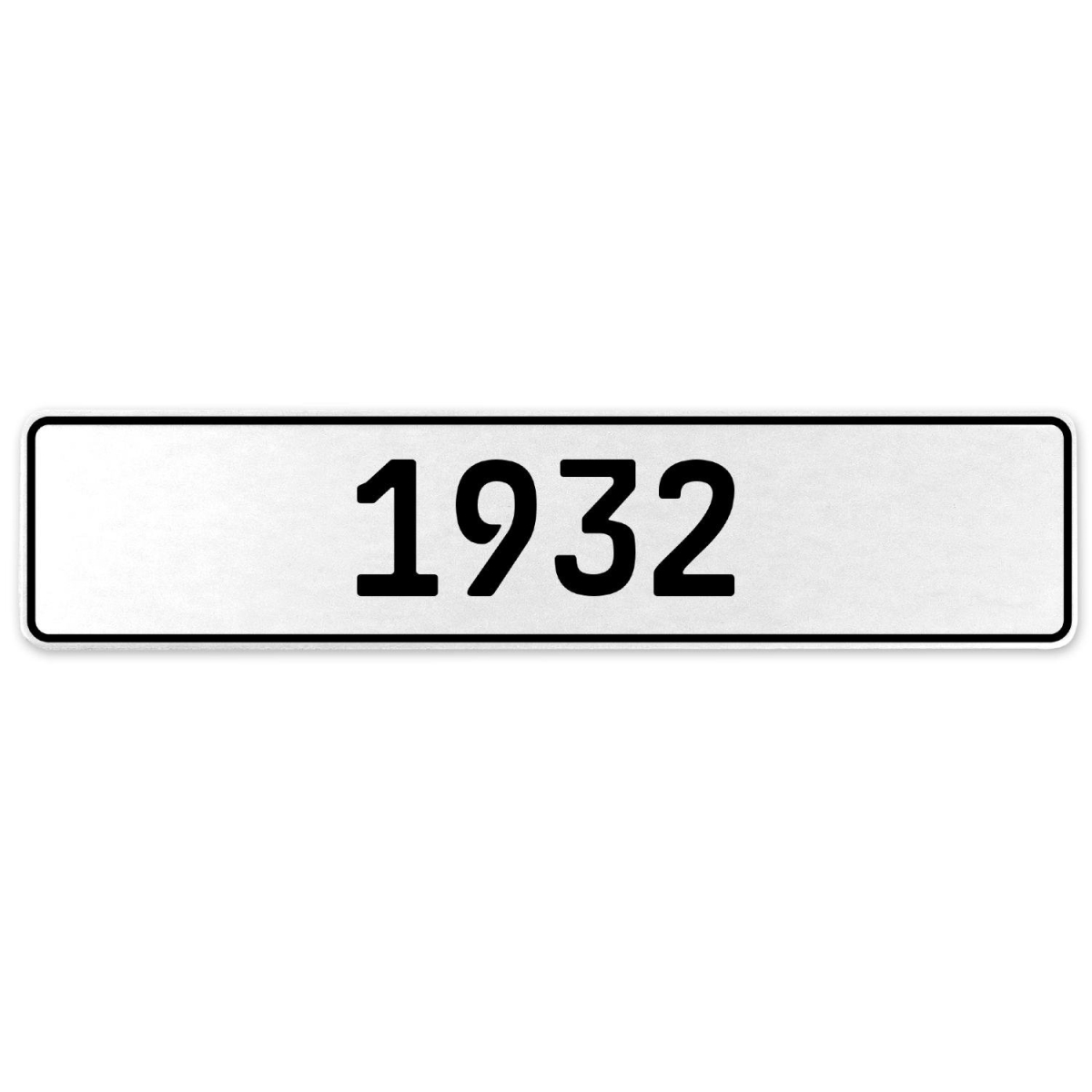 553175 1932 Year - White Aluminum Street Sign Mancave Euro Plate Name Door Sign Wall