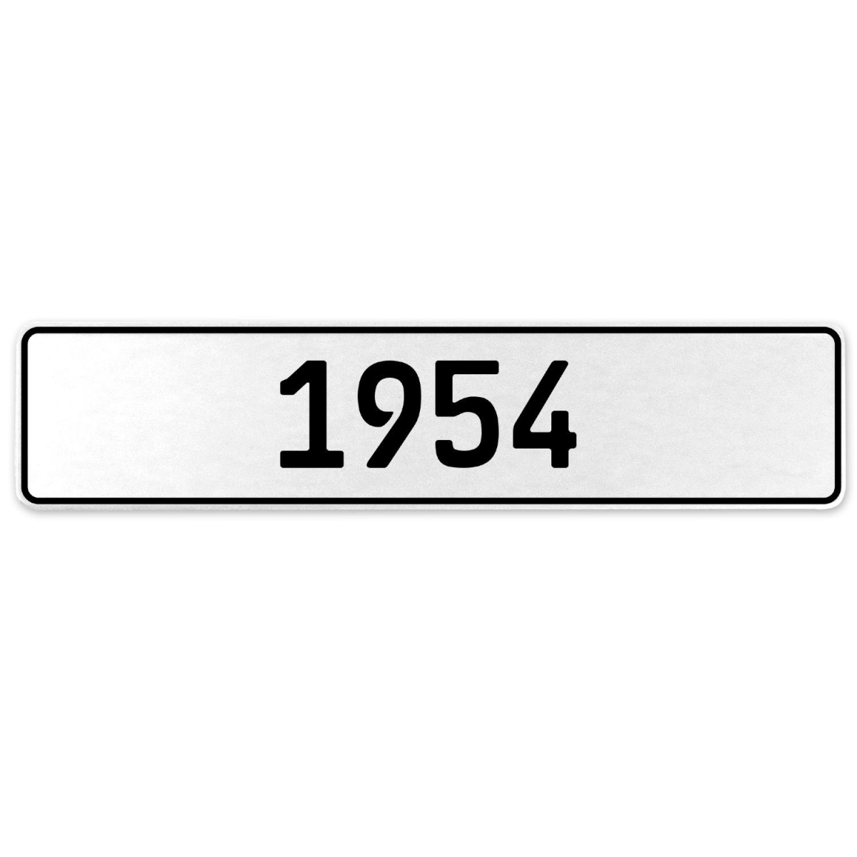 553197 1954 Year - White Aluminum Street Sign Mancave Euro Plate Name Door Sign Wall