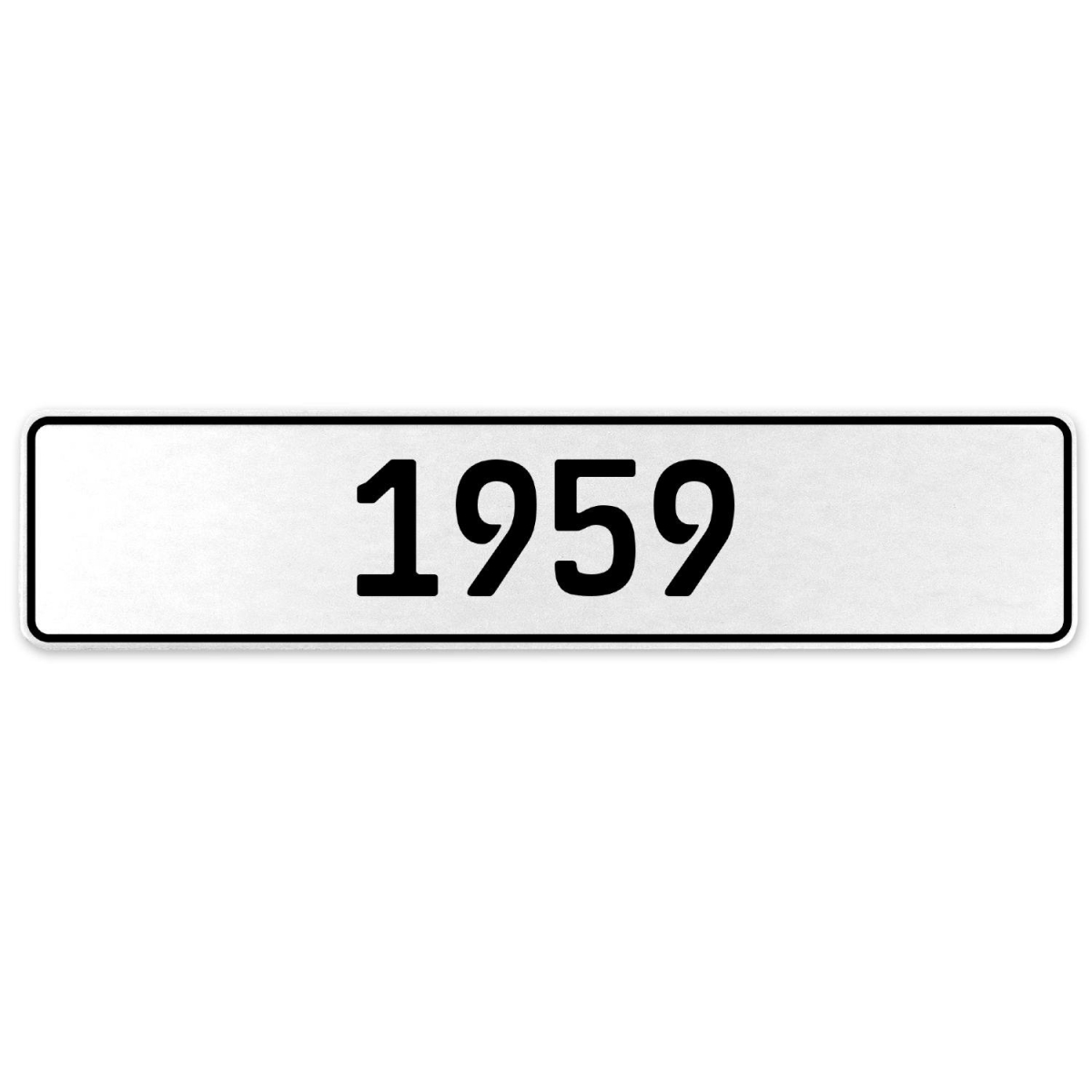 553202 1959 Year - White Aluminum Street Sign Mancave Euro Plate Name Door Sign Wall
