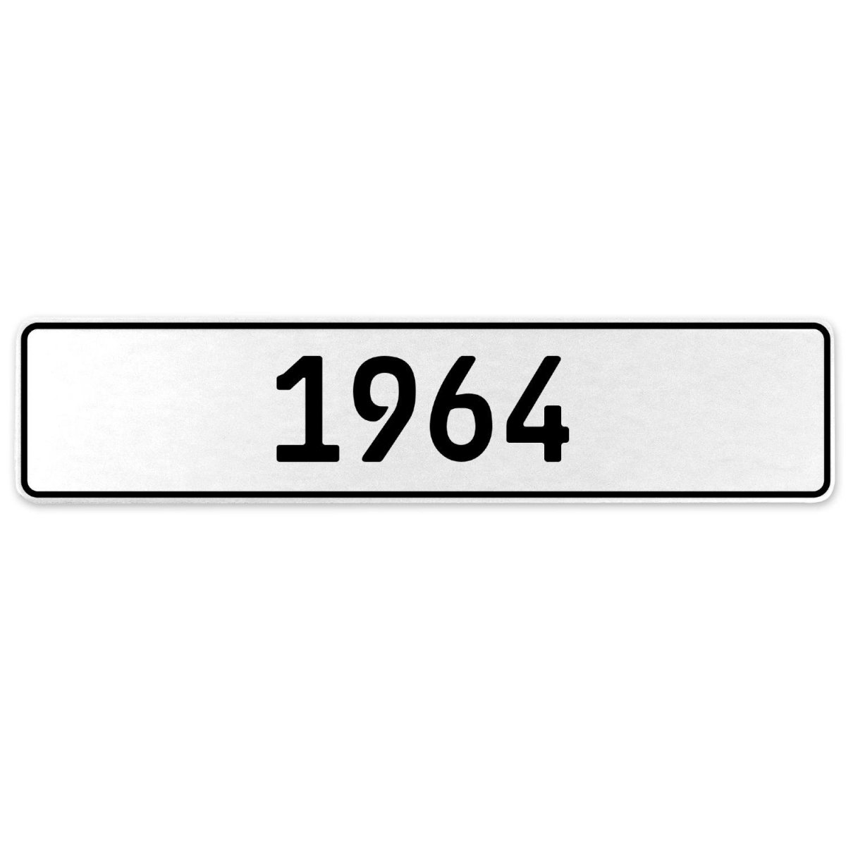 553207 1964 Year - White Aluminum Street Sign Mancave Euro Plate Name Door Sign Wall