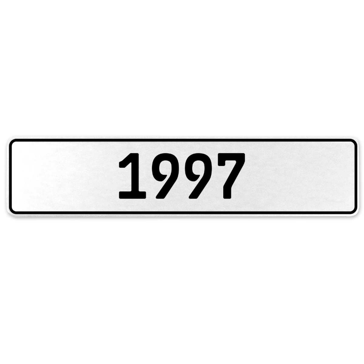 1997 Year - White Aluminum Street Sign Mancave Euro Plate Name Door Sign Wall