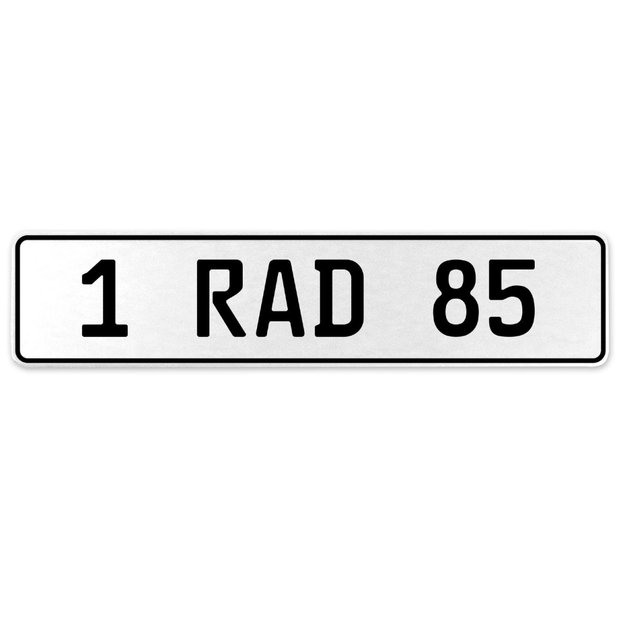 554088 1 Rad 85 - White Aluminum Street Sign Mancave Euro Plate Name Door Sign Wall
