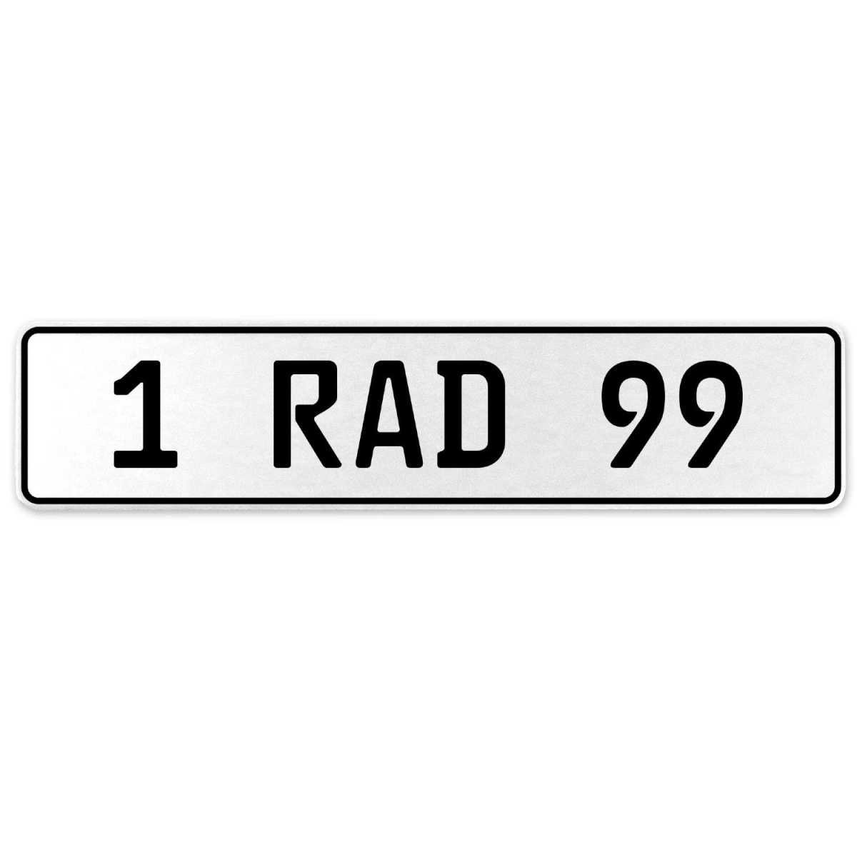 554102 1 Rad 99 - White Aluminum Street Sign Mancave Euro Plate Name Door Sign Wall