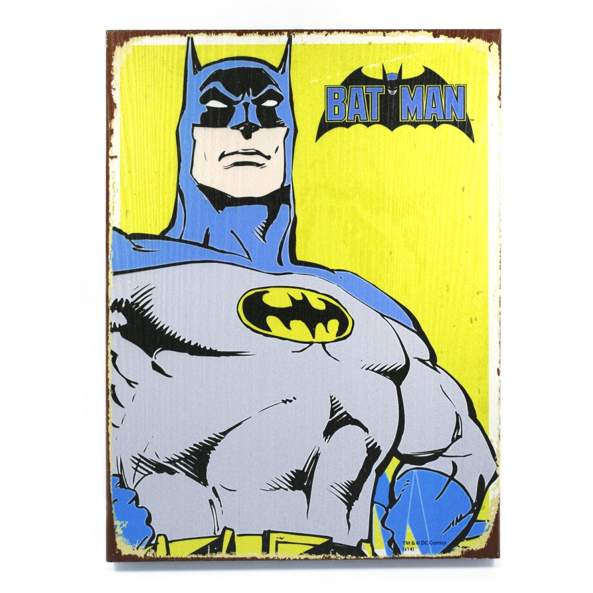 323938 Retro Batman Wooden Sign