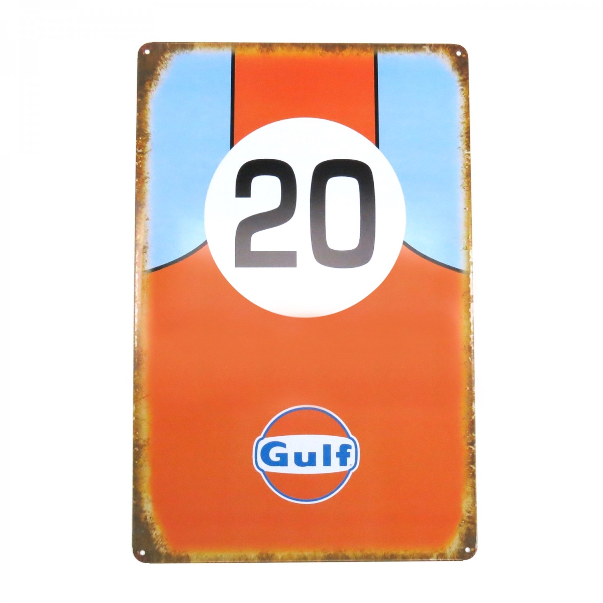 315503 Gulf Oil Racing Metal Sign